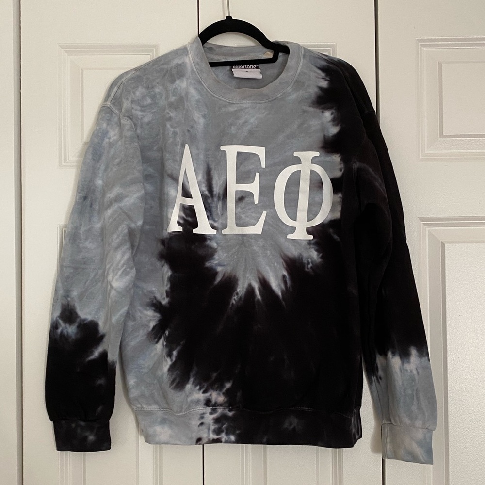 VINTAGE Tie Dye AEPhi Crewneck